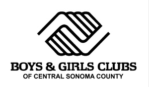 Boys & Girls Clubs of Central Sonoma County logo with handshake icon.